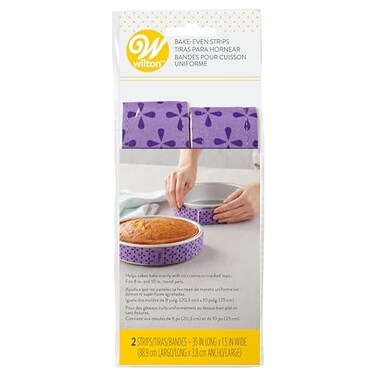 Wilton Bake Even Cake Strips, Level Cakes, 2-Piece Set