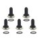 ESUPPORT Black 12mm Rubber Rocker Toggle Switch Knob Hat