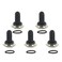 ESUPPORT Black 12mm Rubber Rocker Toggle Switch Knob Hat