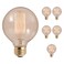 Bulbrite Incandescent 40 Watt G30 Medium Screw Base ,E26Light Bulb, Antique Finish ,6 Pack