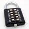 TEMEILI MIONI 10 Digit Push Button Combination Padlock, 5 Digit Locking Mechanism, Black