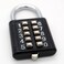 TEMEILI MIONI 10 Digit Push Button Combination Padlock, 5 Digit Locking Mechanism, Black