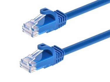 Monoprice Cat6 Ethernet Patch Cable - Snagless RJ45, 24AWG Stranded Pure Bare Copper Wire, 550Mhz, UTP, 7 Feet, Blue - Flexboot Series ,1 Pack
