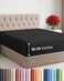 CGK Unlimited CGK Linens Extra Deep Queen Fitted Sheet - Fitted Sheet Only - Black