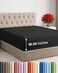 CGK Unlimited CGK Linens Extra Deep Queen Fitted Sheet - Fitted Sheet Only - Black