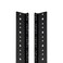 NavePoint 14U Vertical Rack Rail Pair DIY Kit with Hardware, Black