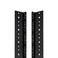NavePoint 14U Vertical Rack Rail Pair DIY Kit with Hardware, Black