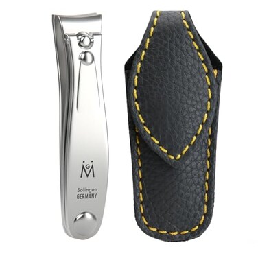 GERMANIKURE Toenail Clipper, 8 cm, Solingen Germany, Leather Case