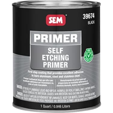 SEM 39674 VOC Black Self Etching Primer - 1 Quart