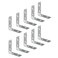 Prime-Line Angle Corner Bracket, 2 in., Zinc-Plated Steel, 4-Hole, 10 Pack