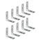 Prime-Line Angle Corner Bracket, 2 in., Zinc-Plated Steel, 4-Hole, 10 Pack