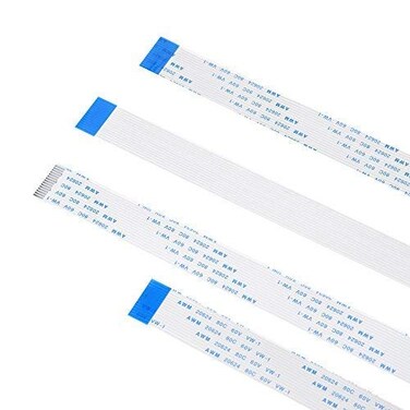Fdit FFC Cable, 15 Pin 30 50 100cm Ribbon for Raspberry Pi Module Camera