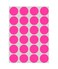 ChromaLabel Removable Dot Stickers, 3/4 Inch Fluorescent Pink, 1008/Pack