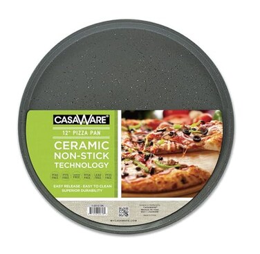 casaWare Pizza/Baking Pan 12.75-inch ,Silver Granite