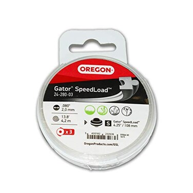 Oregon Gator SpeedLoad 080 Trimmer Line Heavy Duty, .080" x 3-Pack