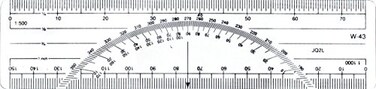 Westcott 6-Inch Metric Protractor Ruler ,W-43 BP