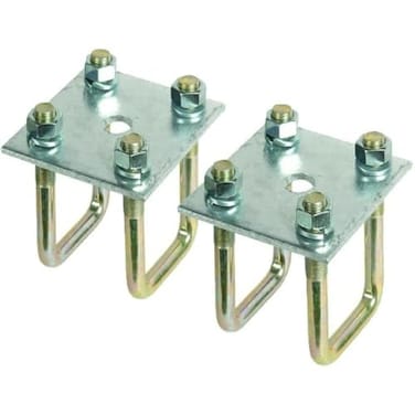 CE Smith, Axle Tie Plate Kit, 2 Plates, 4 U-Bolts, 8 NutsLock Washers