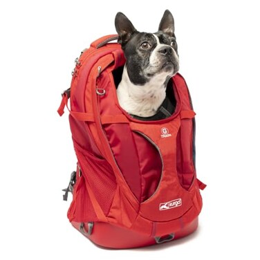 Kurgo G-Train Pet Carrier Backpack, Red