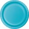Creative Converting 7" Solid Bermuda Blue Luncheon Paper Plates - 24pcs