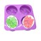 X-Haibei Flower Butterfly Oval Bath Soap Silicone Mold Cold Process Making Supplies 3oz per Cell