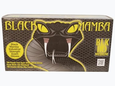 Black Mamba Super Strong Nitrile 100 Glove BOX ,MEDIUM