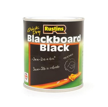 Rustins Quick Dry Blackboard Black Paint 1L