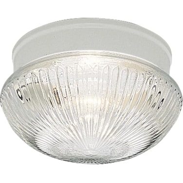 Progress Lighting Fitter 9.5" Close-to-Ceiling Light, White