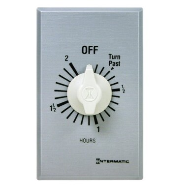 Intermatic FF2H 2-Hour Spring-Loaded Wall Timer, SPST, No Hold