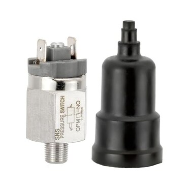 JIUWU 1/8" PT Thread Pneumatic Adjustable Pressure Switch, Normally Open