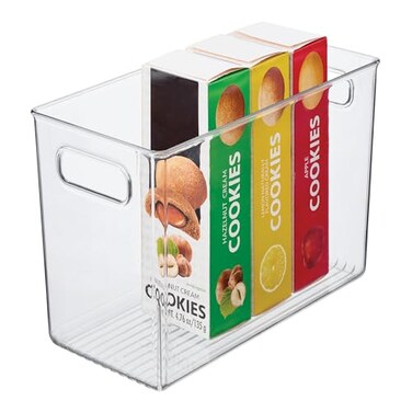 iDesign Pantry Bin with Handles, Clear