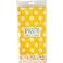 Unique Polka Dot Plastic Tablecloth, 108" x 54", Yellow