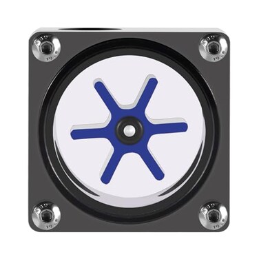 FOSA Flow Meter Indicator for PC Water Cooling System, G1/4 Threaded 6 Impeller 3 Ways Computer Water Flow Meter