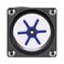 FOSA Flow Meter Indicator for PC Water Cooling System, G1/4 Threaded 6 Impeller 3 Ways Computer Water Flow Meter