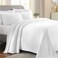 SUPERIOR Paisley Cotton Bedspread Quilt Set, Oversize,Full, White