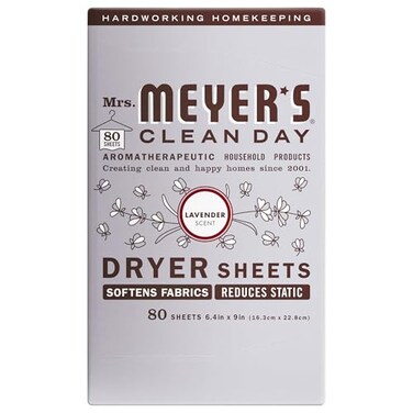 MRS. MEYER'S CLEAN DAY Dryer Sheets, Lavender, 80 ct
