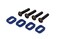 Traxxas BCS Aluminum Blue-Anodized Washers Motor Mount ,4 Pack, 4 x 18mm, Blue