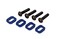 Traxxas BCS Aluminum Blue-Anodized Washers Motor Mount ,4 Pack, 4 x 18mm, Blue