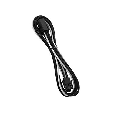 CableMod Classic ModFlex Sleeved 6-pin PCI-e Extension ,BlackWhite, 45cm