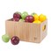 MobileVision Bamboo Storage Box Multi-Purpose Organizer for Kitchen Supplies Holder, Fruit Bin, Cabinets, Pantry with built in handles, stackable, 12 x 9 x 6 With White Clip Included