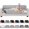 Sofa ShieldCouch Oversize Sofa Slip Cover with Strap, Light Gray Charcoal