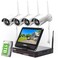 Cromorc 5MP Wireless Security Camera System, Wired Plug-in Powered, 1TB HDD