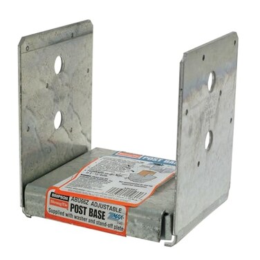 Simpson Strong-Tie ABU66Z ABU ZMAX Galvanized Adjustable Standoff Post Base for 6x6