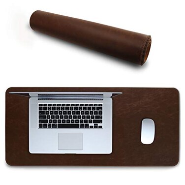 Londo Leather Extended Mouse Pad&ldquo; Large Desk Mat for OfficeGaming, Smooth Writing Surface, Non-Slip Base, DurableStylish Workspace Accessory
