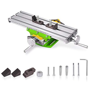 MYSWEETY Compound Slide Table, Worktable Milling Working Cross Table Milling Machine Compound Drilling Slide Table For Bench Drill Adjustme X-Y