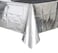 Unique Silver Foil Rectangular Table Cover ,54" x 108"1 Count - Elegant DesignPremium Quality, Ideal For Parties, EventsEveryday Use