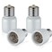 EMNOOTI Mogul Socket Extender,Mogul Base E39 Porcelain Socket Extensions Adapter, E39 to E39 Screw Mogul Base LED Fluorescent Incandescent Lamp Holder Adapter 1500W 660V ,4-Pack