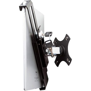 CTA Digital Compact Wall Mount“ CTA Security Wall Mount with LockKey System for iPad 10th Gen 10.9" - iPad 7th/8th/9th Gen 10.2" - Galaxy Tab S3 - Surface Go 3Other 7-14 Tablets - Black ,PAD-CSWM