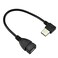 UCEC USB 2.0 Extension Cable, Left Angle A Male to Female