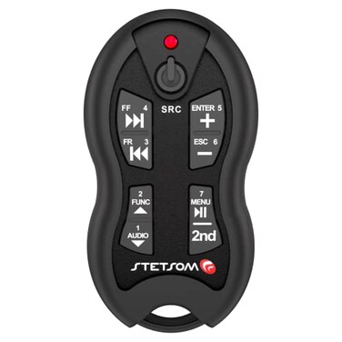 Stetsom SX2 - Universal Remote Control, Infrared, Long Range ,1640 ft, 16 Functions, Learning Mode, Compatible with Car Audio Head Units, Home Devices and Video Equipment