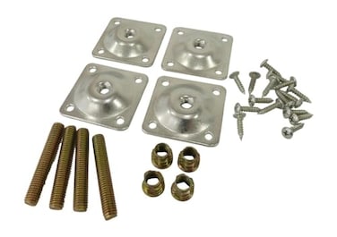 Tech Team Sofa Leg Repair Kit with Hanger BoltsMounting Plates, 4 Sets